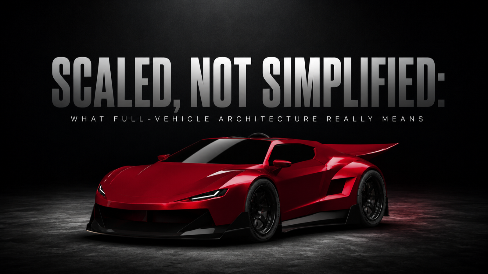 Scaled, Not Simplified: What Full-Vehicle Architecture Really Means
