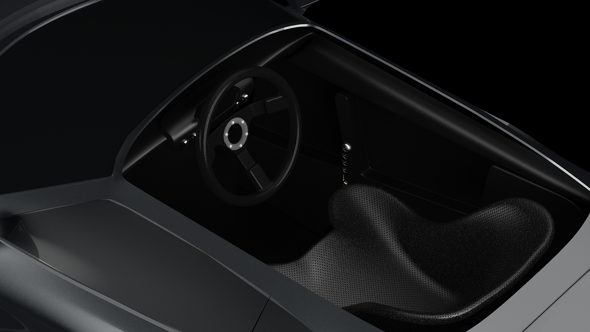 GENOS R1 cockpit and steering wheel